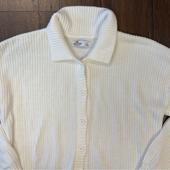 Hollister collard cardigan SZ LG - Picture 2 of 4